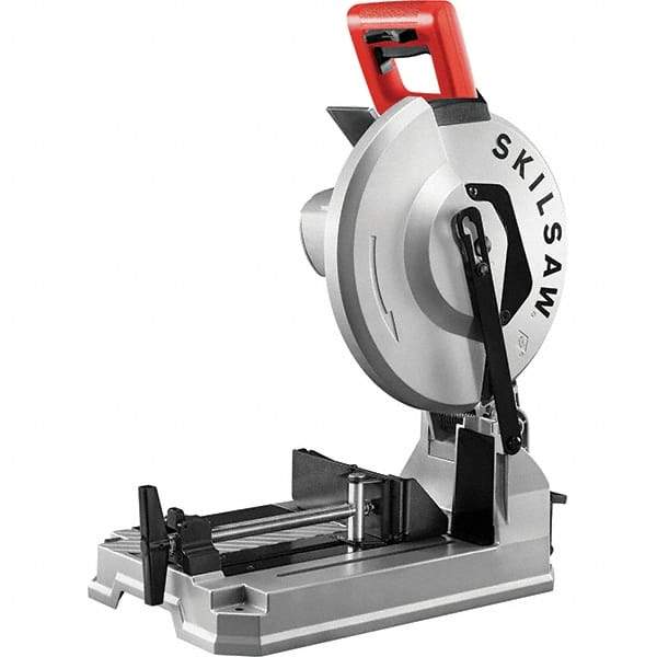 Skilsaw - 12" Blade Diam, 1" Arbor Hole, Straight Chop & Cut-Off Saw - 1 Phase, 1,500 RPM, 120 Volts, 4-1/2" Capacity in Pipe at 90° - Makers Industrial Supply