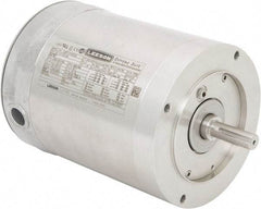 Leeson - 1/2 Max hp, 1,800 Max RPM, Electric AC DC Motor - 230/460 V Input, Three Phase, 56C Frame, C-Face Mount, TENV Enclosure - Makers Industrial Supply