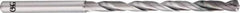 OSG - 2mm, 140° Point, Spiral Flute, Solid Carbide Taper Length Drill Bit - EgiAs Finish, 26mm Flute Length, 75mm OAL, Series 6530 - Makers Industrial Supply