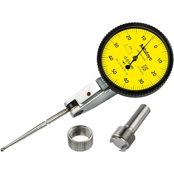 Mitutoyo - to 1mm 0.0100mm Graduation, Horizontal Dial Test Indicator - Makers Industrial Supply