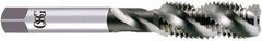 OSG - 5/8-18 UNF, 4 Flute, 50° Helix, Bottoming Chamfer, Bright Finish, High Speed Steel Spiral Flute STI Tap - Right Hand Flute, 4-1/4" OAL, 0.59" Shank Diam, 2" Thread Length, 2B Class of Fit, Series S108 - Exact Industrial Supply