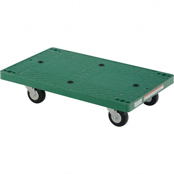 Vestil - 500 Lb Capacity Plastic Dolly - 30" Long x 18" Wide - Makers Industrial Supply