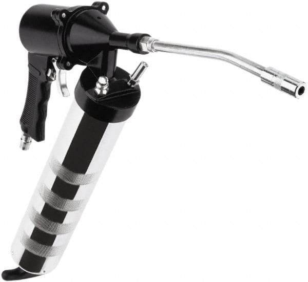 lumax - 3,000 Max psi, Flexible Air-Operated Grease Gun - 14 oz Capacity, 1/8 Thread Outlet, 3-Way Fill - Makers Industrial Supply