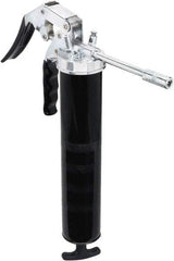 lumax - 7,000 Max psi, Rigid Pistol Grease Gun - 14 oz Capacity, 1/8 Thread Outlet, 25 Strokes per oz, 3-Way Fill - Makers Industrial Supply