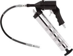 lumax - 6,000 Max psi, Rigid Air-Operated Grease Gun - 14 oz Capacity, 1/8 Thread Outlet, 28 Strokes per oz, 3-Way Fill - Makers Industrial Supply