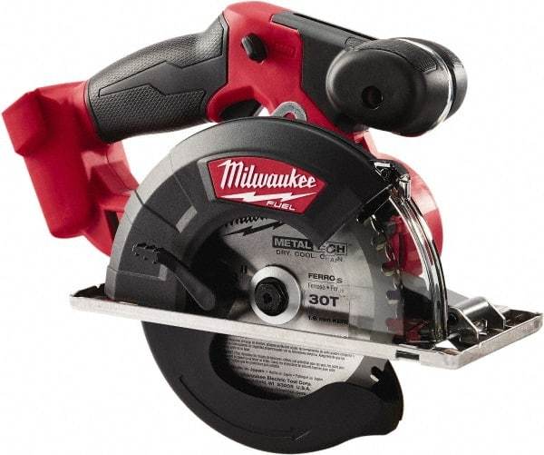 Milwaukee Tool - 18 Volt, 5-7/8" Blade, Cordless Circular Saw - 3,900 RPM, Lithium-Ion Batteries Not Included - Makers Industrial Supply