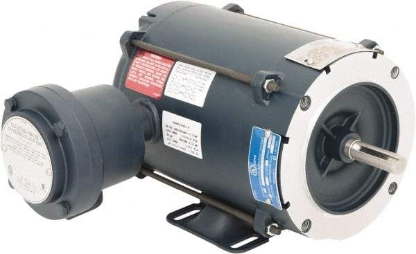 Leeson - 1/3 hp 1,800 Max RPM Explosion Proof Motor - 56C NEMA Frame, 230/460 Volts, 76% Efficiency at Full Load - Makers Industrial Supply