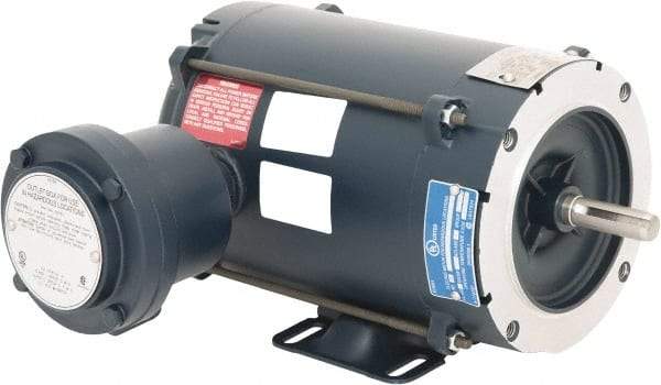 Leeson - 1/2 hp 1,800 Max RPM Explosion Proof Motor - 56C NEMA Frame, 230/460 Volts, 75% Efficiency at Full Load - Makers Industrial Supply