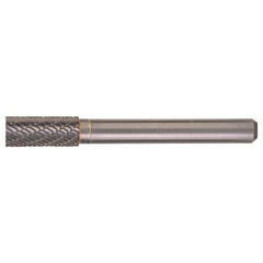 SA-43 Double Cut Solid Carbide Bur-Cylindrical without End Cut - Exact Industrial Supply