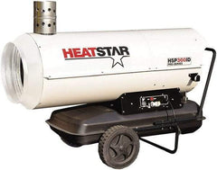 Heatstar - 285,000 BTU Rating, Kerosene/Diesel Indirect Fired Forced Air Heater - 7,125 Sq Ft Max Heating Area, 27.7 Gal Capacity, Fuel with Diesel, Kerosene, JP-8 & Jet8 - Makers Industrial Supply