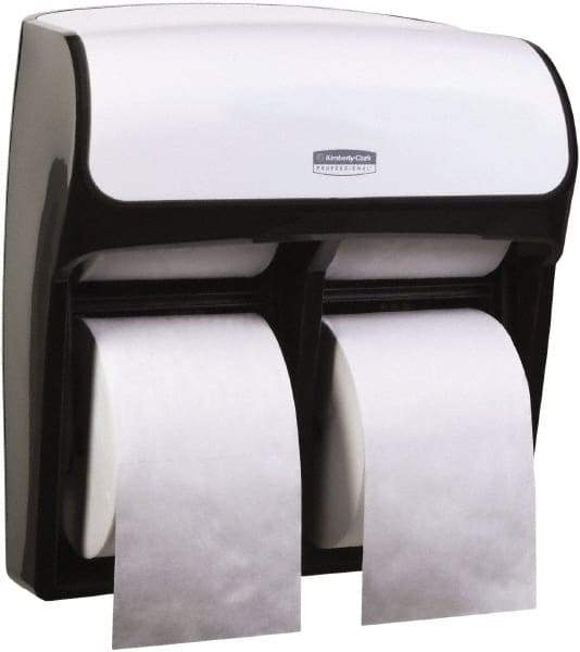 Kimberly-Clark Professional - Standard Four Roll Plastic Toilet Tissue Dispenser - 12-5/16" Wide x 13-9/16" High x 6-7/8" Deep, White - Makers Industrial Supply