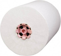 Scott - Hard Roll of 1 Ply White & Pink Paper Towels - 8" Wide, 580' Roll Length - Makers Industrial Supply