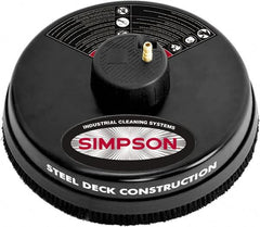 Simpson - 3,400 Max psi Fixed Pressure Washer Surface Cleaner - 15" Long, Metal, NPT - Makers Industrial Supply