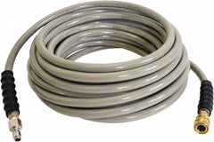 Simpson - 4,500 Max psi Fixed Pressure Washer Hose - 50' Long, Polyurethane, NPT, Female & Male - Makers Industrial Supply