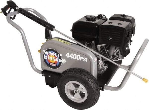 Simpson - Gas, 13 hp, 4,400 psi, 4 GPM, Cold Water Pressure Washer - AAA Triplex, 50' x 3/8" Hose - Makers Industrial Supply