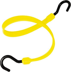 The Better Bungee - Stretch Tie Downs; Type: Heavy Duty Bungee Strap ; End Type: Molded Nylon Hook End ; Color: Yellow ; Fractional Overall Lengths: 12 - Exact Industrial Supply