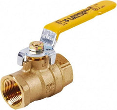 Legend Valve - 1-1/2" Pipe, Full Port, Brass UL, CSA, FM, NSF Approved Ball Valve - 2 Piece, FIP x FIP Ends, Lever Handle, 600 WOG, 150 WSP - Makers Industrial Supply