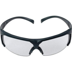 3M - Gray Lenses, Framed Safety Glasses - Anti-Fog, Gray Frame, Size Universal, Wrap Around - Makers Industrial Supply