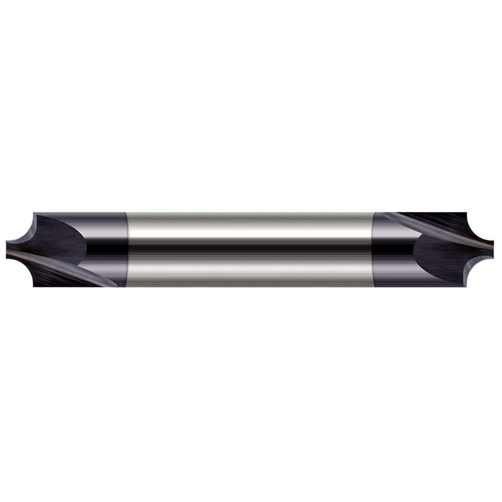 Harvey Tool - 0.014" Radius, 1/8" Diam, 2 Flute Solid Carbide Corner Rounding End Mill - Exact Industrial Supply