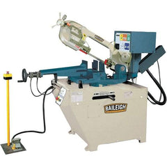 Baileigh - 10.59 x 4.33" Semi-Automatic Combo Horizontal & Vertical Bandsaw - 1 Phase, 60° Right, 45° Left Vise Angle of Rotation, 1.5 hp, 220 Volts, Frequency Drive - Makers Industrial Supply