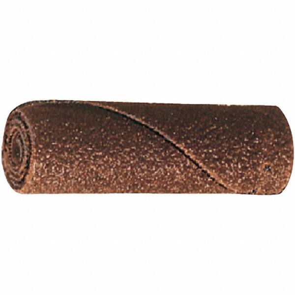 PFERD - 1/2" Max Roll Diam x 1-1/2" OAL, 120 Grit Aluminum Oxide Straight Cartridge Roll - 1/8" Pilot Hole Diam, Cloth Backing, 18,000 Max RPM - Makers Industrial Supply