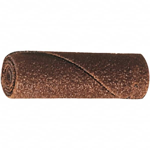 PFERD - 1" Max Roll Diam x 1-1/2" OAL, 80 Grit Aluminum Oxide Straight Cartridge Roll - 1/4" Pilot Hole Diam, Cloth Backing, 9,000 Max RPM - Makers Industrial Supply