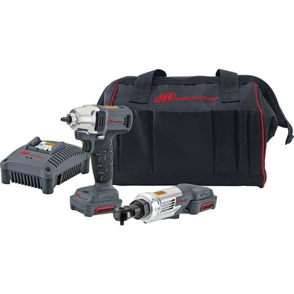 Ingersoll-Rand - 12 Volt Cordless Tool Combination Kit - Includes 1/4" Impact Driver, Lithium-Ion Battery Included - Makers Industrial Supply