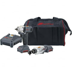Ingersoll-Rand - 12 Volt Cordless Tool Combination Kit - Includes 1/4" Impact Driver, Lithium-Ion Battery Included - Makers Industrial Supply