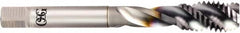 OSG - 1/4-20 UNC 3 Flute 2B Bottoming Spiral Flute Tap - Powdered Metal, V Finish, 80mm OAL, Right Hand Flute, Right Hand Thread, H3, Series 16505 - Makers Industrial Supply