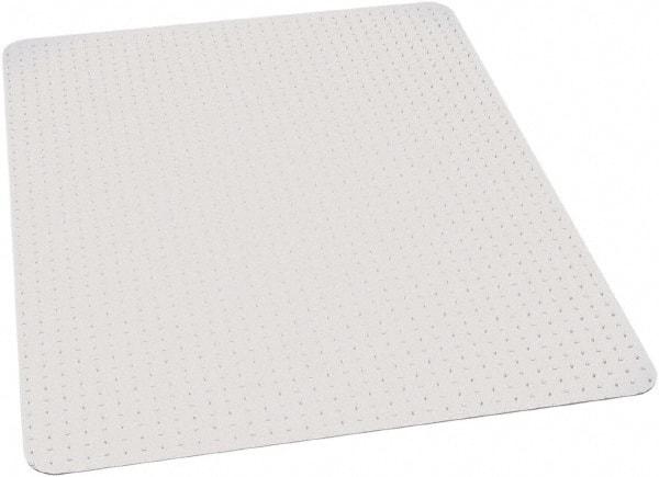 Ability One - 60" Long x 60" Wide, Chair Mat - Rectangular, Beveled Edge Style - Makers Industrial Supply