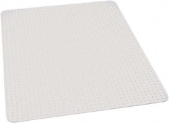 Ability One - 60" Long x 60" Wide, Chair Mat - Rectangular, Beveled Edge Style - Makers Industrial Supply