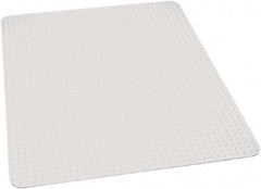 Ability One - 60" Long x 46" Wide, Chair Mat - Rectangular, Beveled Edge Style - Makers Industrial Supply