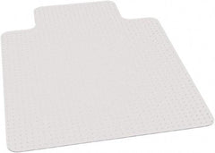 Ability One - 53" Long x 45" Wide, Chair Mat - Rectangular, Beveled Edge Style - Makers Industrial Supply