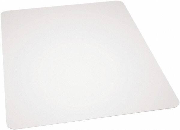 Ability One - 60" Long x 46" Wide, Chair Mat - Rectangular, Beveled Edge Style - Makers Industrial Supply