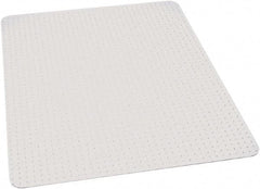 Ability One - 60" Long x 46" Wide, Chair Mat - Rectangular, Beveled Edge Style - Makers Industrial Supply