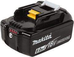 Makita - 18 Volt Lithium-Ion Power Tool Battery - 6 Ahr Capacity, 55 min Charge Time, Series LXT - Makers Industrial Supply