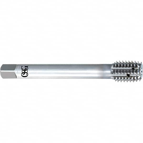 OSG - M7x1.00 Metric 6H D8 Thread Limit Plug Thread Forming Tap - High Speed Steel, V Finish, 80mm OAL, 30mm Thread Length, Right Hand Thread, Series 16350 - Makers Industrial Supply