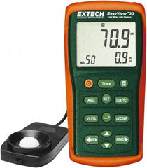 Extech - Light Meters Compatible Lighting: Fluorescent; Sodium; Mercury; Tungsten; Daylight Maximum Measurement (Lux): 1,000 - Makers Industrial Supply