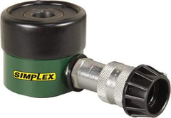 TK Simplex - 5/16" Stroke, 12 Ton Portable Hydraulic Hollow Hole Cylinder - 2.76 Sq In Effective Area, 0.86 Cu In Oil Capacity, 2.2 to 2.5" High, 1-3/8" Plunger Diam, 10,000 Max psi - Makers Industrial Supply