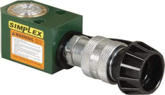 TK Simplex - 5/8" Stroke, 5 Ton Portable Hydraulic Single Acting Cylinder - 0.99 Sq In Effective Area, 0.6 Cu In Oil Capacity, 1.62 to 2.24" High, 1" Cyl Bore Diam, 1-1/8" Plunger Diam, 10,000 Max psi - Makers Industrial Supply