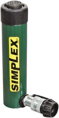 TK Simplex - 2-1/8" Stroke, 15 Ton Portable Hydraulic Single Acting Cylinder - 3.14 Sq In Effective Area, 6.28 Cu In Oil Capacity, 5.83 to 7.96" High, 1.63" Cyl Bore Diam, 2" Plunger Diam, 10,000 Max psi - Makers Industrial Supply