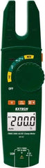 Extech - MA160, CAT III, Digital True RMS Clamp Meter with 0.57" Fork Jaws - 750 VAC, 1000 VDC, 200 AC/DC Amps, Measures Voltage, Capacitance, Continuity, Current, Resistance - Makers Industrial Supply