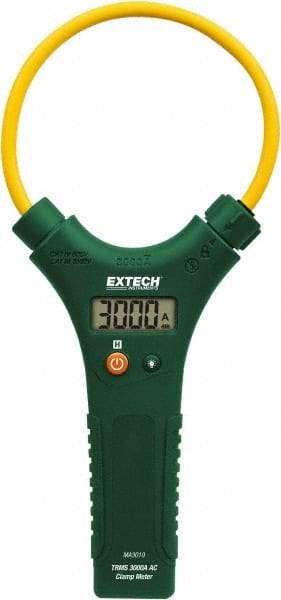 Extech - MA3010, CAT IV, Digital True RMS Clamp Meter with 10" Flex Jaws - 3000 AC Amps, Measures Current - Makers Industrial Supply