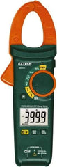 Extech - MA445, CAT III, Digital True RMS Auto Ranging Clamp Meter with Clamp On Jaws - 600 VAC/VDC, 400 AC/DC Amps, Measures Voltage, Capacitance, Continuity, Current, Frequency, Resistance, Temperature - Makers Industrial Supply