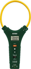 Extech - MA3110, CAT III, Digital True RMS Clamp Meter with 11" Flex Jaws - 1000 VAC/VDC, 3000 AC Amps, Measures Voltage, Capacitance, Continuity, Current, Resistance - Makers Industrial Supply