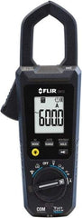 FLIR - CM72, CAT IV, Digital True RMS Auto Ranging Clamp Meter with 1.38" Clamp On Jaws - 600 VAC/VDC, 600 AC Amps, Measures Voltage, Capacitance, Continuity, Current, Frequency, Resistance - Makers Industrial Supply