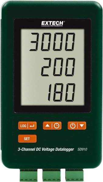 Extech - 1 Phase, 300mV, 0.01 Amp Capability, LCD Display Power Meter - ±0.5% + 0.2mV Voltage Accuracy - Makers Industrial Supply