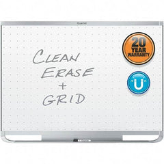 Quartet - 36" High x 48" Wide Magnetic Dry Erase Board - Aluminum Frame, Includes Accessory Tray, Dry-Erase Marker & Mounting Hardware - Makers Industrial Supply