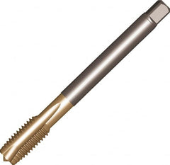 Sandvik Coromant - M24x2.00 Metric Fine, 4 Flute, Uncoated, High Speed Steel Spiral Point Tap - Plug Chamfer, Right Hand Thread, 140mm OAL, 28mm Thread Length, 18mm Shank Diam, 6H Class of Fit, Series CoroTap 200 - Exact Industrial Supply