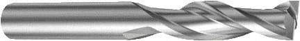 Sandvik Coromant - 10mm, 40mm LOC, 10mm Shank Diam, 88mm OAL, 2 Flute, Solid Carbide Square End Mill - Single End, Uncoated, Spiral Flute, 25° Helix, Right Hand Cut, Right Hand Flute, Series CoroMill Plura - Makers Industrial Supply